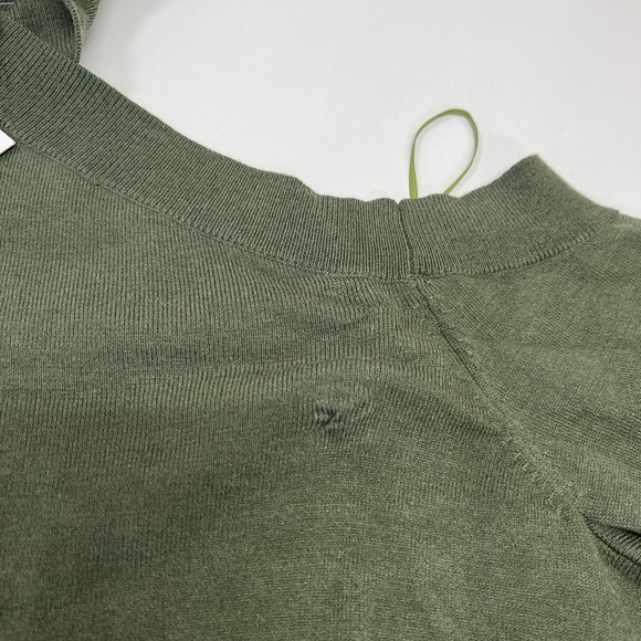 L'Agence Easton One Shoulder Sweater New with Tags Size Large Dark Green - Picture 12 of 16